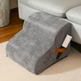 thumbnail image 7 of Dog Stairs for Small Dogs Cats High Density Pet Steps with Non- Bottom Portable Dog Ramp for Couch, Bed Sofa Washable Cover Extra Wide Steps for Older Pets Injured Dogs(15.75*15.75*12.2Inch), 7 of 7