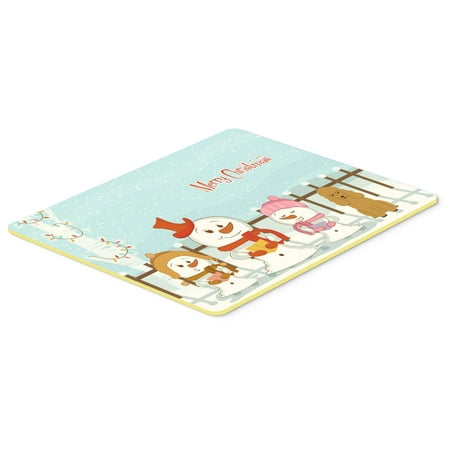 - Merry Christmas Carolers Poodle Tan Kitchen or Bath Mat 24x36 BB2400JCMT