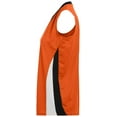 thumbnail image 3 of Augusta XL Ladies Tornado Jersey Orange/Black/White 1355, 3 of 4