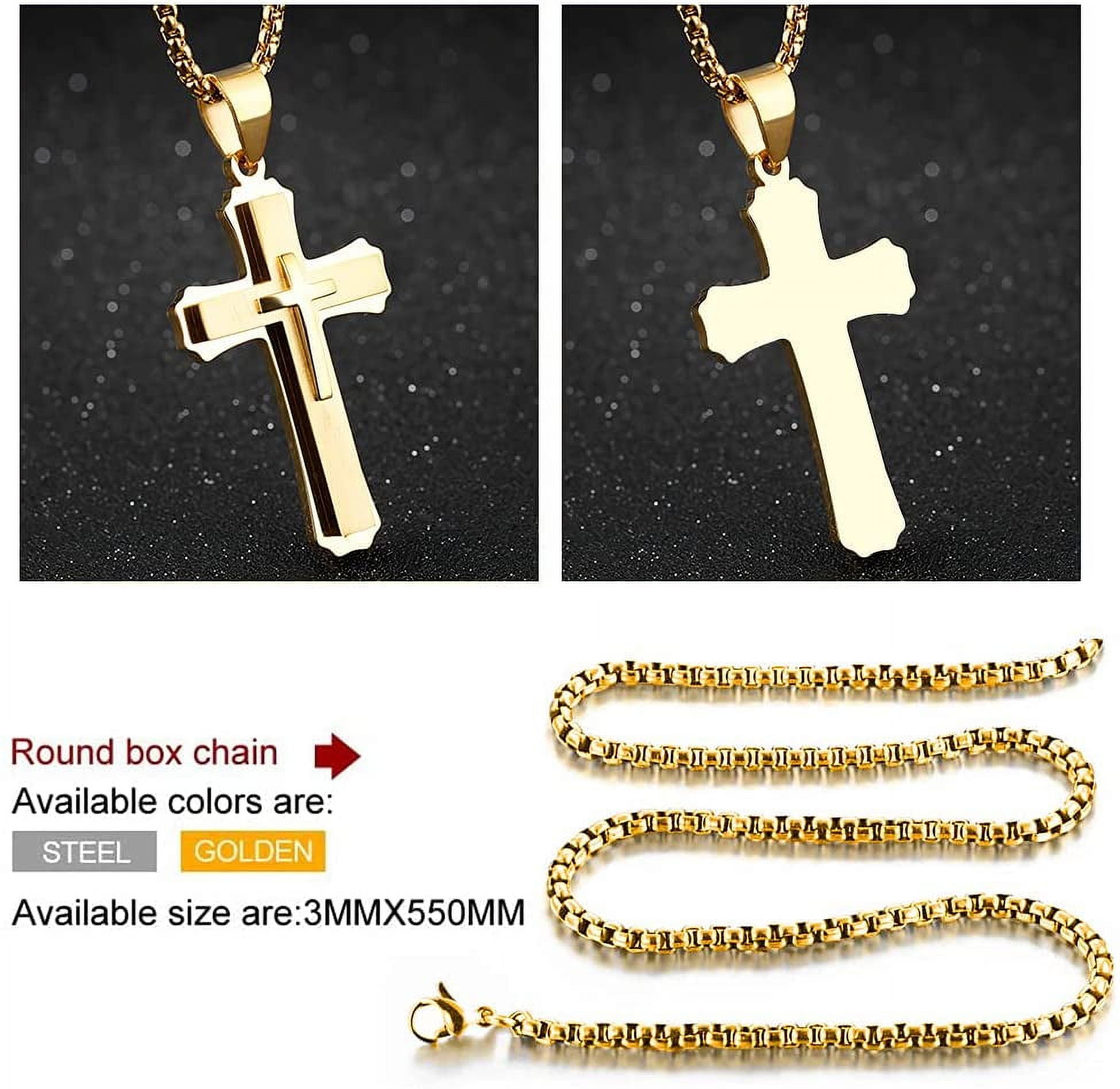 Cross for Car Rearview Mirror Hanging Pendant Cross Necklace