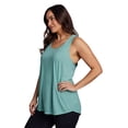 thumbnail image 2 of RBX Active Plus Size Women's Twist Back Soft Relaxed Tank Top Tunic, 2 of 6
