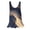 hgg186-Gray, variant on Women's Relaxed Floral Print Round Neck Sleeveless Casual Top Soft Non Iron Breathable Blouse
