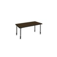 thumbnail image 5 of Regency Kee 48 x 24 in. Height Adjustable Classroom Activity Table- Neo Walnut Top & Grey Base, 5 of 7