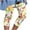 Yellow, variant on jsaierl Womens Capri Pants Casual Elastic Waist Capri Shorts Ladies Wide Leg Cotton Skimmer Capris Sports Print Stretch Capris Capri for Women