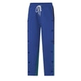 thumbnail image 3 of Zszcpp High Waisted Pants Men'S Long Latest Color Matching Side Breasted Straight Stylish Button Lounge Trousers Casual Trouser, 3 of 7