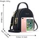 thumbnail image 5 of Mini Mochila De Cuero De PU para Mujeres Y Niñas, Bolsos De Mochila De Ocio con Correa De Hombro Extraíble, Pequeño Bolso Escolar Impermeable para Viajes/Paseos, 5 of 5