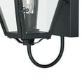 thumbnail image 6 of Vaxcel Nottingham 1 Light Black Empire Outdoor Wall Lantern Clear Glass, 6 of 6