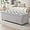 Lightgray, variant on 50" Storage Ottoman Bench, Tufted Ottoman with Storage Bench for Living Room, Large End of Bed Bench Ottomans, Modern Entryway Benches, Window & Bedroom Benches for Foot of Bed, Beige