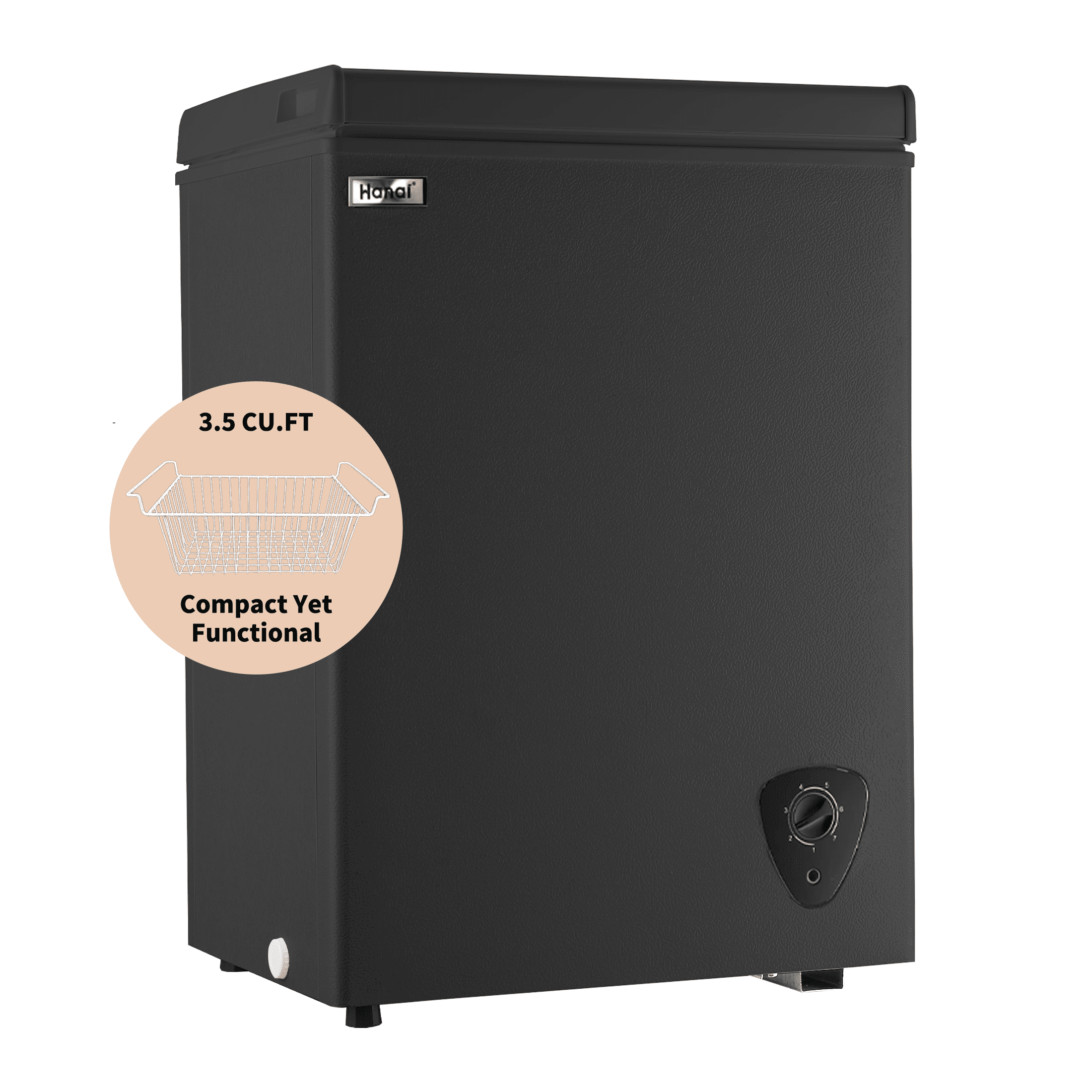 WANAI 5 Cu ft Deep Chest Freezer, Compact Size, Large