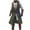Army Green, variant on Mgmyaa Men's Hooded Cardigan Jacket Open Front Mid-Length Casual Hooded Sleeveless Coat