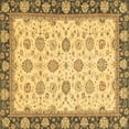 thumbnail image 1 of Ahgly Company Indoor Square Oriental Brown Traditional Area Rugs, 3' Square, 1 of 4