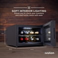 thumbnail image 2 of Ivation 8 Bottle Thermoelectric Wine Cooler, Horizontal Countertop Wine Fridge - Black, 2 of 5