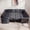Gray, variant on 8-Seat Large U Shaped Modular Sectional Sleeper Sofa with 2 Pull-Out Beds, U Shaped 8 Seat Chenille Couch with USB Ports, LED Light, Black/ Reclining Backrest,, Tool-Free Assembly