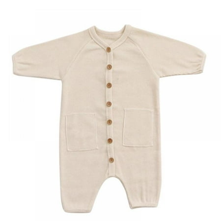 

BULLPIANO Baby One Piece Romper Soft Cotton Sleepwear Footed Jumpsuit for 0-24 Month Infant