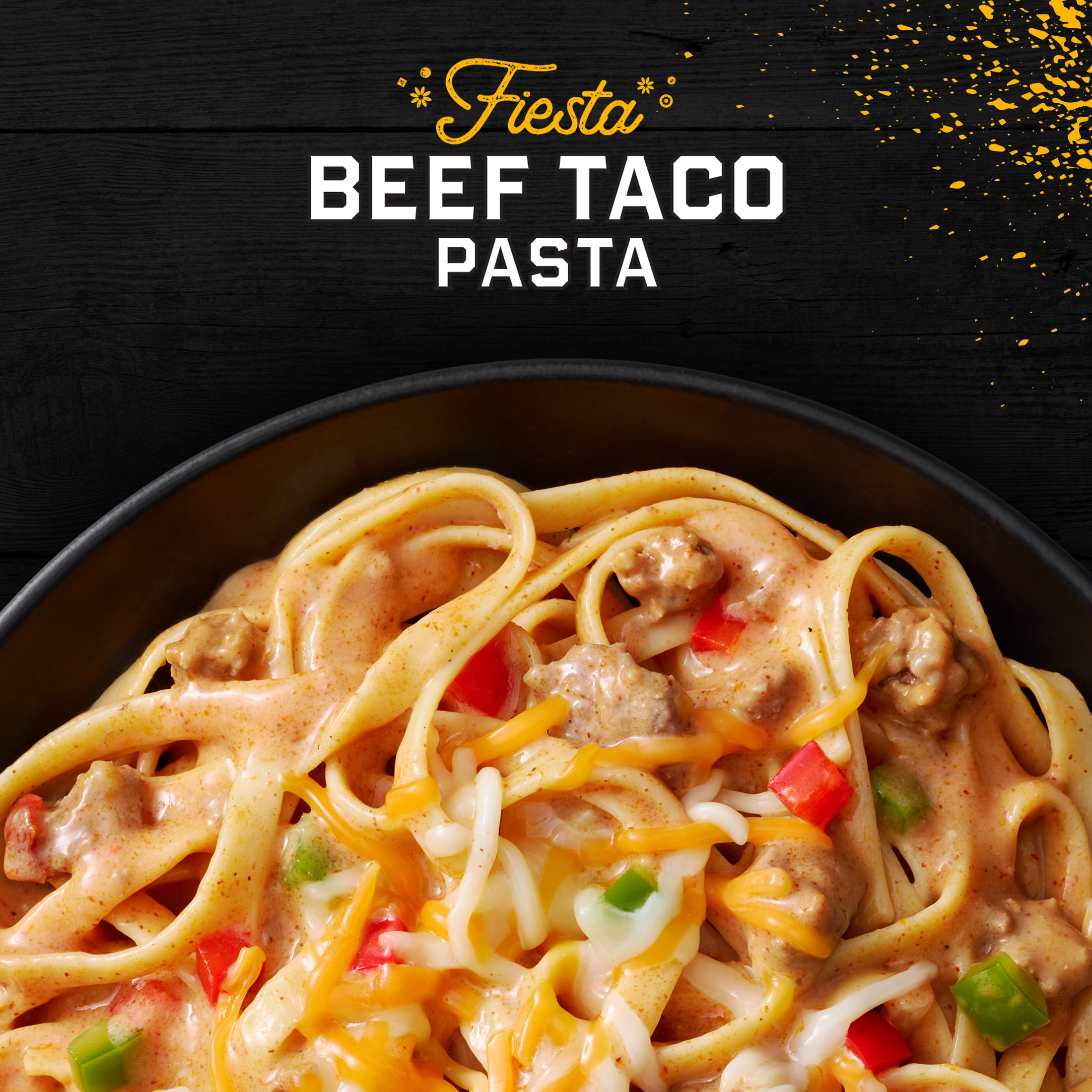 Guy Fieri's Flavortown Fiesta Beef Taco Pasta with Bell Peppers and Chipotle Sauce, 9.5 oz (Frozen)