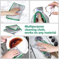 thumbnail image 5 of Topboutique 6 Pcs Microfiber Cloth for Cleaning Glass Window Polishing Cloths Reusable Streak Free Easy Clean Rag Cleaning Towels for Mirror Kitchen Home Dusting 12*12 inch Green, 5 of 8