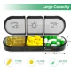 thumbnail image 2 of Organizador de pastillas semanal 3 veces al día, organizador de pastillas de viaje portátil de 7 días con grandes cajas de pastillas, organizador de pastillas resistente a la luz para vitaminas, medi JAMW Sencillez, 2 of 5