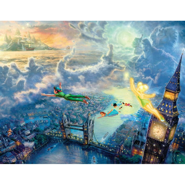 Ceaco - Thomas Kinkade - The Disney Collection - Four 500 Piece Jigsaw  Puzzles including Lion King, Peter Pan, Princess and the Frog & Jungle Book  