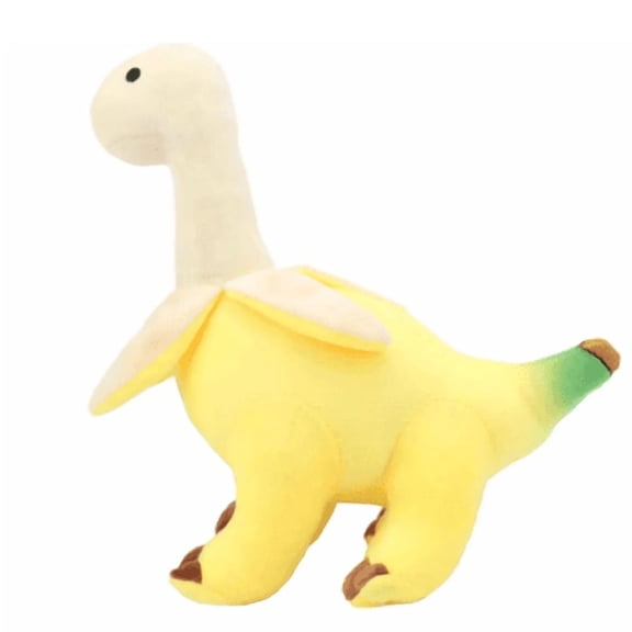 Soft Banana Dinosaur Plush, Cute Banana Dinosaur Stuffed Animal, Cute Plushies Soft Pillow Toy Gift for Adults 10 Inch