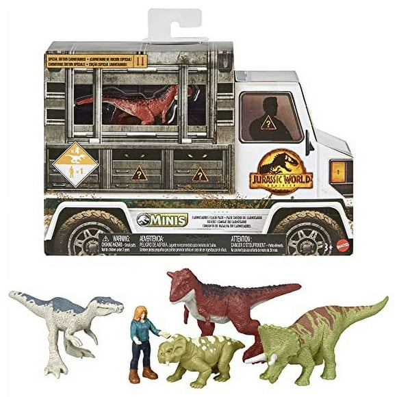 Juguete Jurassic World Dominion Carnotaurus Clash con 5 minifiguras