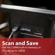 Magnasonic All-In-One 24MP Film Scanner with Large 5 Display & HDMI, Long Tray 35mm Slide Film Holders, Converts 35mm/126/110/Super 8 Film & 135/126/110 Slides into Digital Photos, Built-in Memory