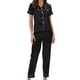 thumbnail image 3 of Conjunto de pijama para mujer, conjunto de pijama para mujer, ropa de dormir de manga corta en V para mujer, pijamas de verano para mujer, mayor durabilidad, 3 of 5
