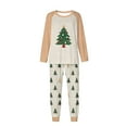 thumbnail image 2 of Uaswgudfs Christmas Family Matching Pajamas Set, Snowflake Print Long Sleeve Raglan Top + Dual Pocket Pants, Festive Holiday Sleepwear for – Walmart Bestseller, 2 of 5