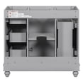 thumbnail image 3 of 36-Inch Gray Bathroom Vanity,4 Drawers,1 Cabinet Door, Adjustable Shelf - Multi-Functional Storage - 36*18*34(Sink not included), 3 of 8