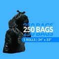thumbnail image 2 of Reli. 13 Gallon Trash Bags | 250 Bags | Black | Tall Kitchen | Strong | Garbage, 2 of 4