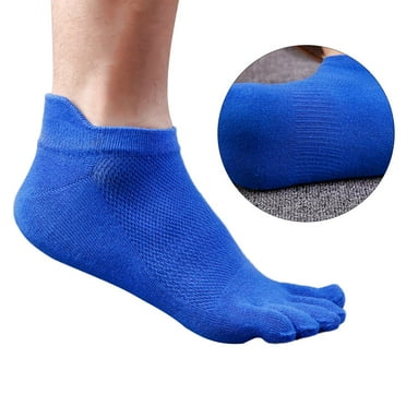 Masteelf 26Pcs Five Finger Toe Sock Blue for Men Comfortable No Friction