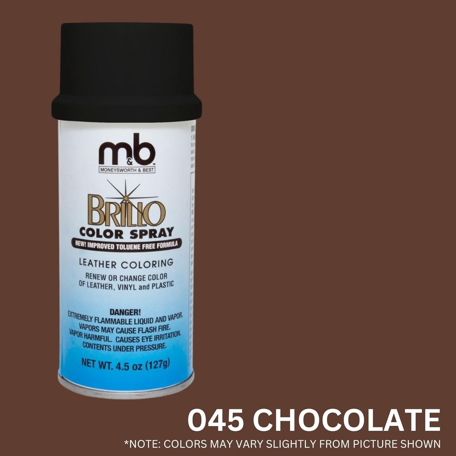 Moneysworth & Best Brillo Leather Color Spray - Chocolate