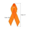 thumbnail image 2 of Uxcell 30 Pieces Orange Polyester Ribbon Satin Pins, Awareness Ribbon Satin with Safety Pins, 2 of 6