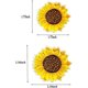 thumbnail image 2 of BR Parches bordados de girasol, juego de 10, planchar y coser, ropa, mochila, zapatos, chaqueta, vaqueros, sombrero, vestido, manualidades DIY, 2 of 5