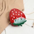 thumbnail image 6 of JoveMarine Women's Cute Strawberry Design Crossbody Shoulder Bag Creative Leather Purse and Coin Bag Perfect Gift for Girls and Fashion Lovers Red, 6 of 8