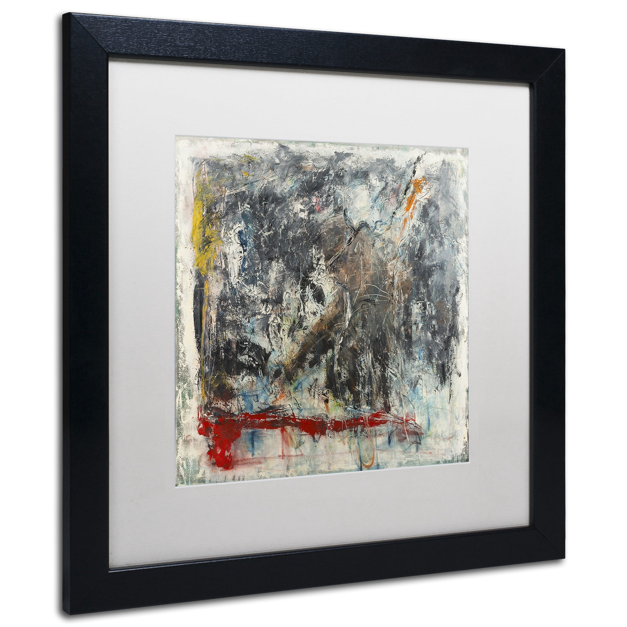 Trademark Fine Art "Furia e Paixao" Canvas Art by Joarez, White Matte, Black Frame