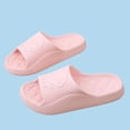 thumbnail image 6 of Womens Pink Platform Slides Cute Cartoon Puppy EVA Quilted Footbed Comfort Sandals Waterproof for Beach Pool Indoor Outdoor Slipper,Size 4.5-6, 6 of 9