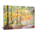 thumbnail image 1 of Design Art Colourful Autumn Forest Landscape Metal Wall Art, 1 of 1
