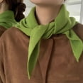 thumbnail image 2 of Trendy Head Scarf Keep Warm Knitted Neckerchief for Business Women Green, 2 of 10
