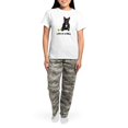 thumbnail image 4 of CafePress - French Bulldog Life Women's Light Pajamas - Women's Short Sleeve Print T-Shirt and Pants Light Cotton Pajama Set, 4 of 7