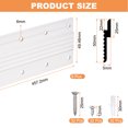 thumbnail image 2 of Uxcell French Cleat Picture Hanger 18 inch, 1 Set Aluminum Z Clip Interlocking Kit, 2 of 6