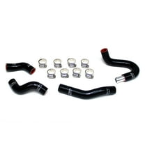 HPS Reinforced Black Silicone Heater Hose Kit Coolant for Nissan 07-08 350Z VQ35HR