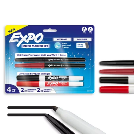 Expo 4ct Asst Dry Erase Marker