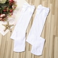 thumbnail image 4 of ITFABS Women's Stocking, Solid Color Bow Top Socks, Over Knee Sheer Stockings, 4 of 6