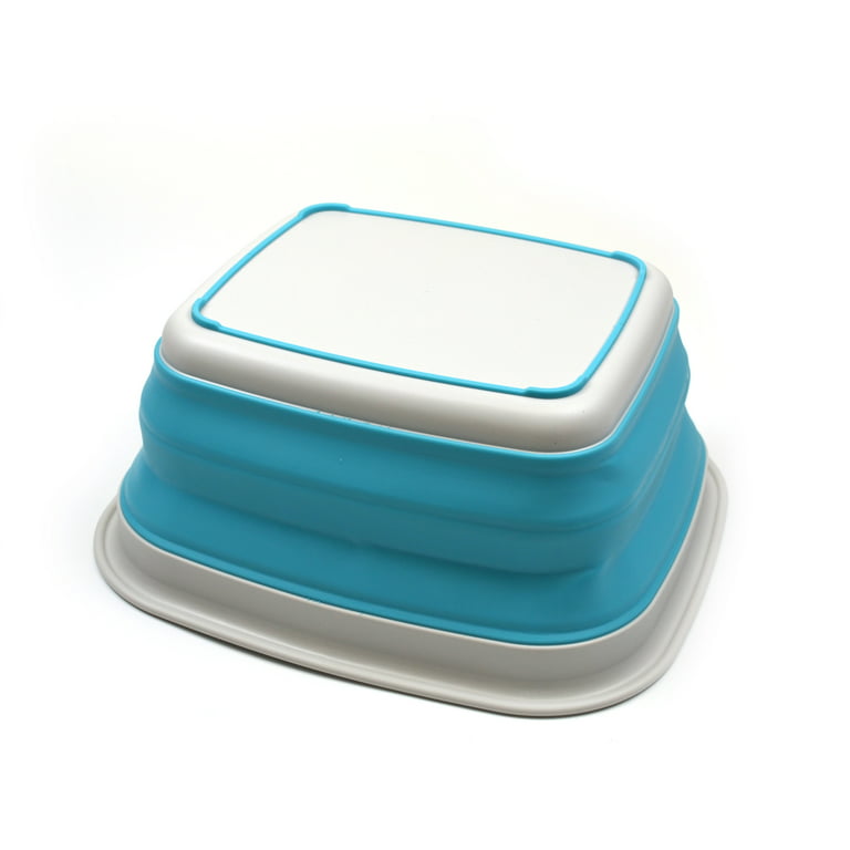 SAMMART 7.7L (2.03 Gallon) Collapsible Tub - Foldable Dish Tub - Portable  Washing Basin - Space Saving Plastic Washtub