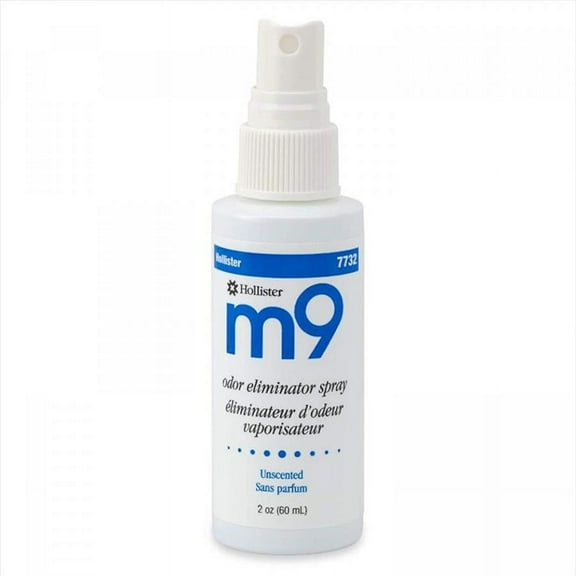 Hollister m9 Odor Eliminator Spray, Unscented, 2 ounce Pump Spray Bottle, 12 Count