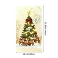 thumbnail image 3 of Kumdkd 3D Embroidery Christmas Door Cover - 35x72in Polyester Holiday Curtain for Doors/Walls (Sturdy, Easy Install, Reusable Party Decoration with Festive Patterns), 3 of 6