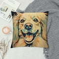 thumbnail image 2 of GOSMITH  Cute Pet Golden Retriever Dog Pattern  Throw Pillow Covers Car Sofa Cushion Cover Pillowcases Home Decor, 2 of 5