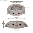 thumbnail image 4 of Squishmallows 24 inch Gray Shark Pet Bed - Medium Ultra Soft Plush Pet Bed, 4 of 7