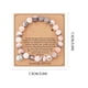 thumbnail image 4 of Pulsera con Colgante de Amor, Cuentas de Piedra Natural, Tarjeta Curativa Incluida, Alivio Del Estrés y Equilibrio Del Estado de Ánimo, Versátil, Estilo Perfecto para Ella, Circunferencia de 21 Cm, S, 4 of 4