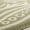 thumbnail image 3 of Safavieh Courtyard Crystal Floral Indoor/Outdoor Area Rug, Olive/Natural, 6'7" x 6'7" Round, 3 of 11